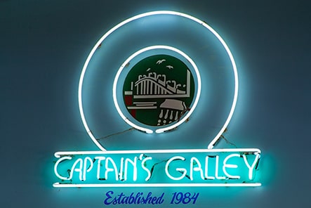 Neon Sign Captain's Galley